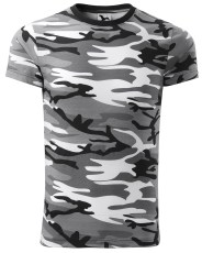 majica T-shirt KR camo grey